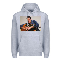 Heather Grey lefty frizzell's music collected in ne Premium Hoodie - linhVisuals