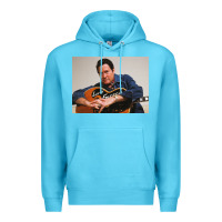 Ocean Blue lefty frizzell's music collected in ne Premium Hoodie - linhVisuals