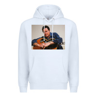 White lefty frizzell's music collected in ne Premium Hoodie - linhVisuals
