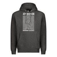 Charcoal Heather JOY DIVISION - UNKNOWN PLEASURES Premium Hoodie - linhVisuals