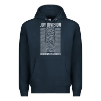 Navy JOY DIVISION - UNKNOWN PLEASURES Premium Hoodie - linhVisuals