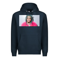 Navy chinese rappers beef with lil pump Premium Hoodie - linhVisuals