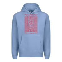 Colony Blue JOY DIVISION - UNKNOWN PLEASURES - JAPANESE Premium Hoodie - linhVisuals