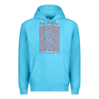 Ocean Blue JOY DIVISION - UNKNOWN PLEASURES - JAPANESE Premium Hoodie - linhVisuals