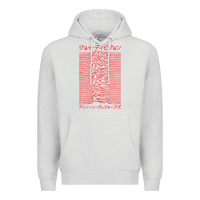 Dove Grey JOY DIVISION - UNKNOWN PLEASURES - JAPANESE Premium Hoodie - linhVisuals