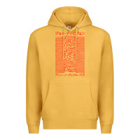 Mustard JOY DIVISION - UNKNOWN PLEASURES - JAPANESE Premium Hoodie - linhVisuals