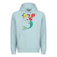 Blue Mist ariel mermaid Premium Hoodie - linhVisuals