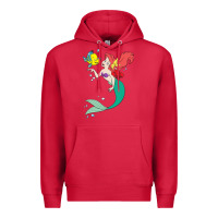 Cardinal ariel mermaid Premium Hoodie - linhVisuals