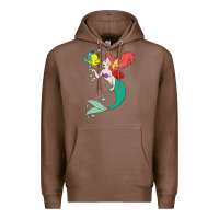 Chestnut ariel mermaid Premium Hoodie - linhVisuals
