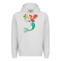 Dove Grey ariel mermaid Premium Hoodie - linhVisuals