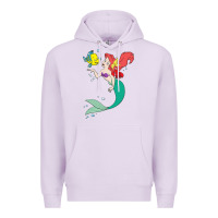 Lilac ariel mermaid Premium Hoodie - linhVisuals