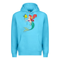 Ocean Blue ariel mermaid Premium Hoodie - linhVisuals