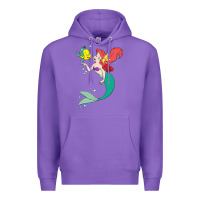 Purple ariel mermaid Premium Hoodie - linhVisuals