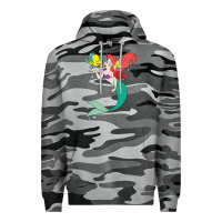 Slate Camo ariel mermaid Premium Hoodie - linhVisuals