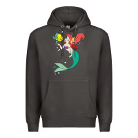 Smoke ariel mermaid Premium Hoodie - linhVisuals