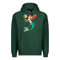 Sports Green ariel mermaid Premium Hoodie - linhVisuals