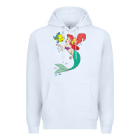 White ariel mermaid Premium Hoodie - linhVisuals