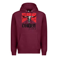 Burgundy cowboy killer tshirt Premium Hoodie - linhVisuals