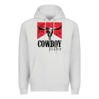 Dove Grey cowboy killer tshirt Premium Hoodie - linhVisuals