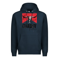 Navy cowboy killer tshirt Premium Hoodie - linhVisuals