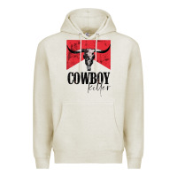 Oatmeal Heather cowboy killer tshirt Premium Hoodie - linhVisuals