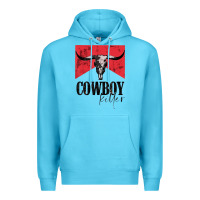 Ocean Blue cowboy killer tshirt Premium Hoodie - linhVisuals
