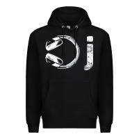 Black dj music tshirt Premium Hoodie - linhVisuals