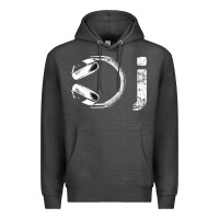 Charcoal Heather dj music tshirt Premium Hoodie - linhVisuals