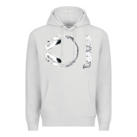 Dove Grey dj music tshirt Premium Hoodie - linhVisuals