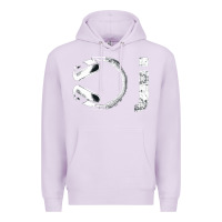 Lilac dj music tshirt Premium Hoodie - linhVisuals