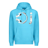 Ocean Blue dj music tshirt Premium Hoodie - linhVisuals