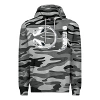 Slate Camo dj music tshirt Premium Hoodie - linhVisuals