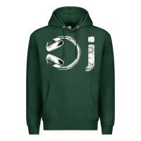 Sports Green dj music tshirt Premium Hoodie - linhVisuals