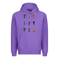 Purple killing eve, villanelle,jodie comer,villanelle jesus,drag,drag king,po Premium Hoodie - linhVisuals