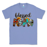 Colony Blue Western Blessed Mama Mother's Day Classic Tee - FaDigitalArtStudio