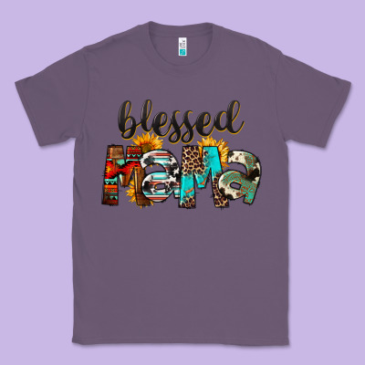 Western Blessed Mama Mother's Day Classic Tee Designed By Fadigitalartstudio