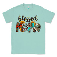 Seafoam Western Blessed Mama Mother's Day Classic Tee - FaDigitalArtStudio