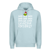 Blue Mist Loathe Entirely Grinch For Light Hate hate hate happy christmas Premium Hoodie - linhVisuals