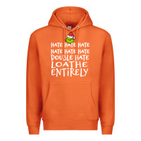 Carrot Loathe Entirely Grinch For Light Hate hate hate happy christmas Premium Hoodie - linhVisuals