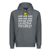 Rock Loathe Entirely Grinch For Light Hate hate hate happy christmas Premium Hoodie - linhVisuals