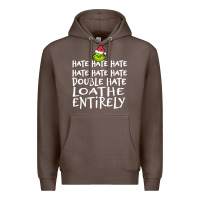 Coffee Loathe Entirely Grinch For Light Hate hate hate happy christmas Premium Hoodie - linhVisuals