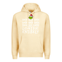Pina Colada Loathe Entirely Grinch For Light Hate hate hate happy christmas Premium Hoodie - linhVisuals
