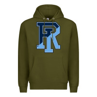 Army Green Rhode Island Gifts, Rams Vintage Premium Hoodie - linhVisuals