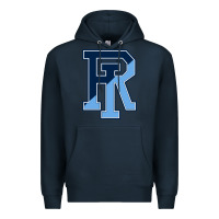Navy Rhode Island Gifts, Rams Vintage Premium Hoodie - linhVisuals