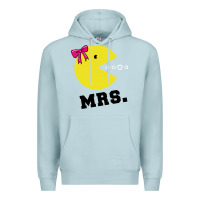 Blue Mist Mrs Pacman Premium Hoodie - linhVisuals