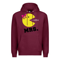 Burgundy Mrs Pacman Premium Hoodie - linhVisuals