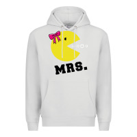 Dove Grey Mrs Pacman Premium Hoodie - linhVisuals