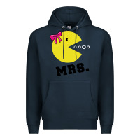 Navy Mrs Pacman Premium Hoodie - linhVisuals