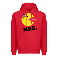 Red Mrs Pacman Premium Hoodie - linhVisuals