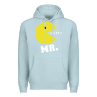 Blue Mist Mr Pacman Premium Hoodie - linhVisuals